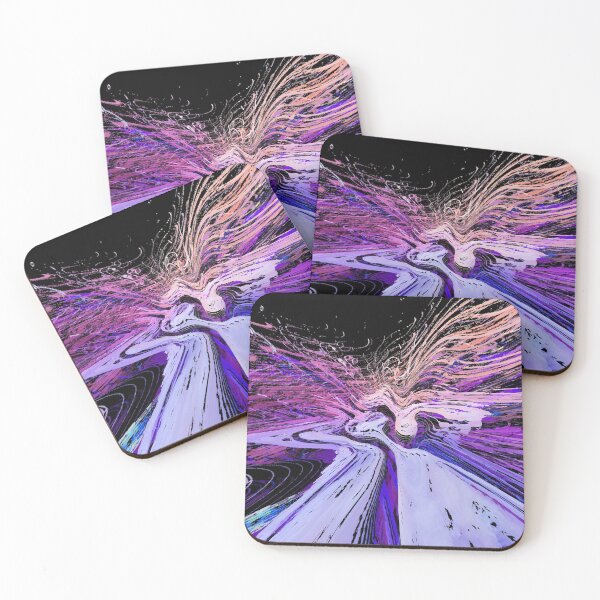 Item preview, Y2K Aesthetic Colors Futuristic Cyber Cosmic Bird Flight Along Galactic Highway Sci Fi Design 3 of 4 designed and sold by Beachy.