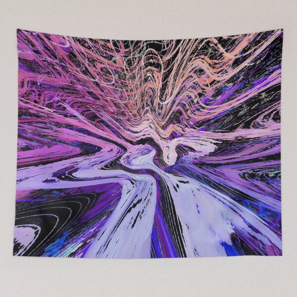 Item preview, Y2K Aesthetic Colors Futuristic Cyber Cosmic Bird Flight Along Galactic Highway Sci Fi Design 4 of 4 designed and sold by Beachy.