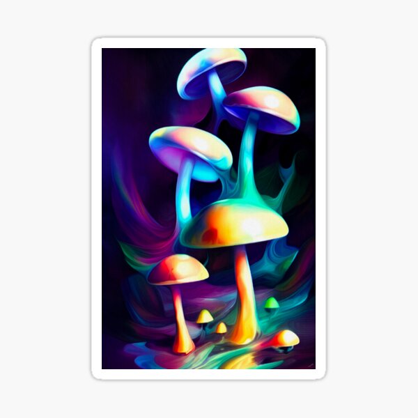 Magic Mushroom 3 Sticker For Sale By Magicdoll Redbubble