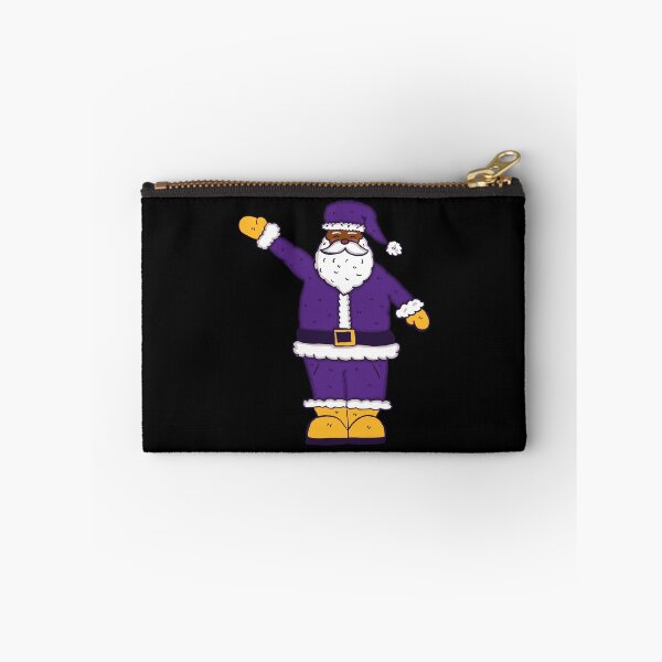 Item preview, purple yellow christmas black santa claus designed and sold by Gossip Rag.