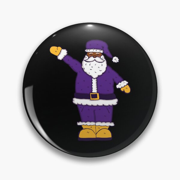 Item preview, purple yellow christmas black santa claus designed and sold by Gossip Rag.