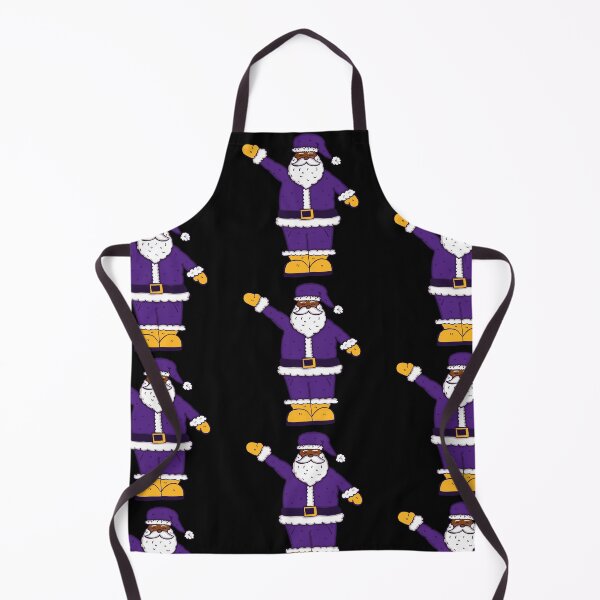 Item preview, purple yellow christmas black santa claus designed and sold by Gossip Rag.