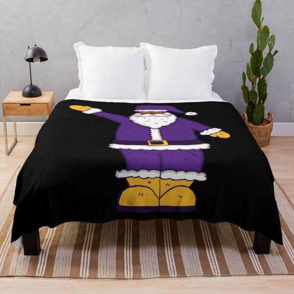 Item preview, purple yellow christmas black santa claus designed and sold by Gossip Rag.