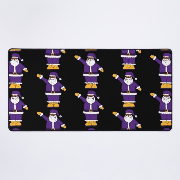 Item preview, purple yellow christmas black santa claus designed and sold by Gossip Rag.