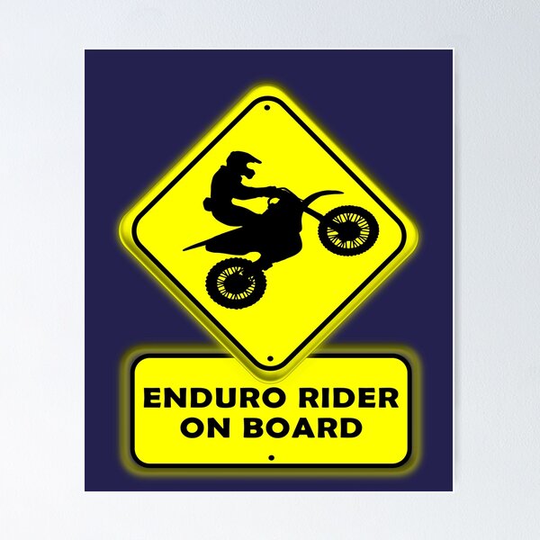 Item preview, ENDURO RIDER ON BOARD designed and sold by edelwdavid.