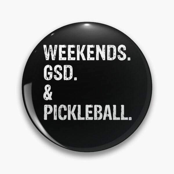Item preview, Weekends GSD and Pickleball - Funny German Shepherd Gift  designed and sold by Guarddogdrive.