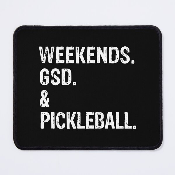 Item preview, Weekends GSD and Pickleball - Funny German Shepherd Gift  designed and sold by Guarddogdrive.