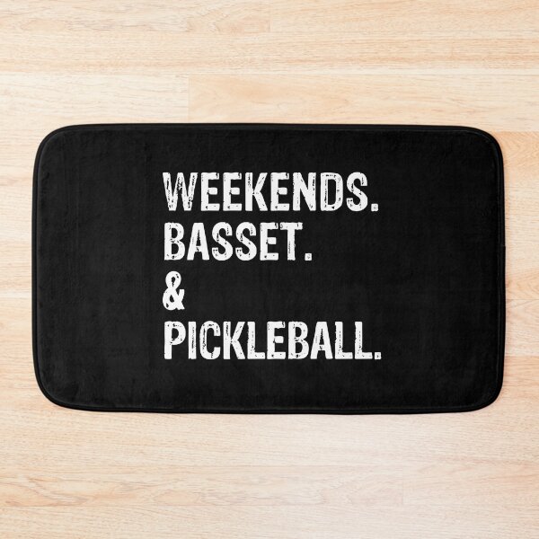 Item preview, Weekends Basset and Pickleball - Funny Basset Hound Gift  designed and sold by Guarddogdrive.