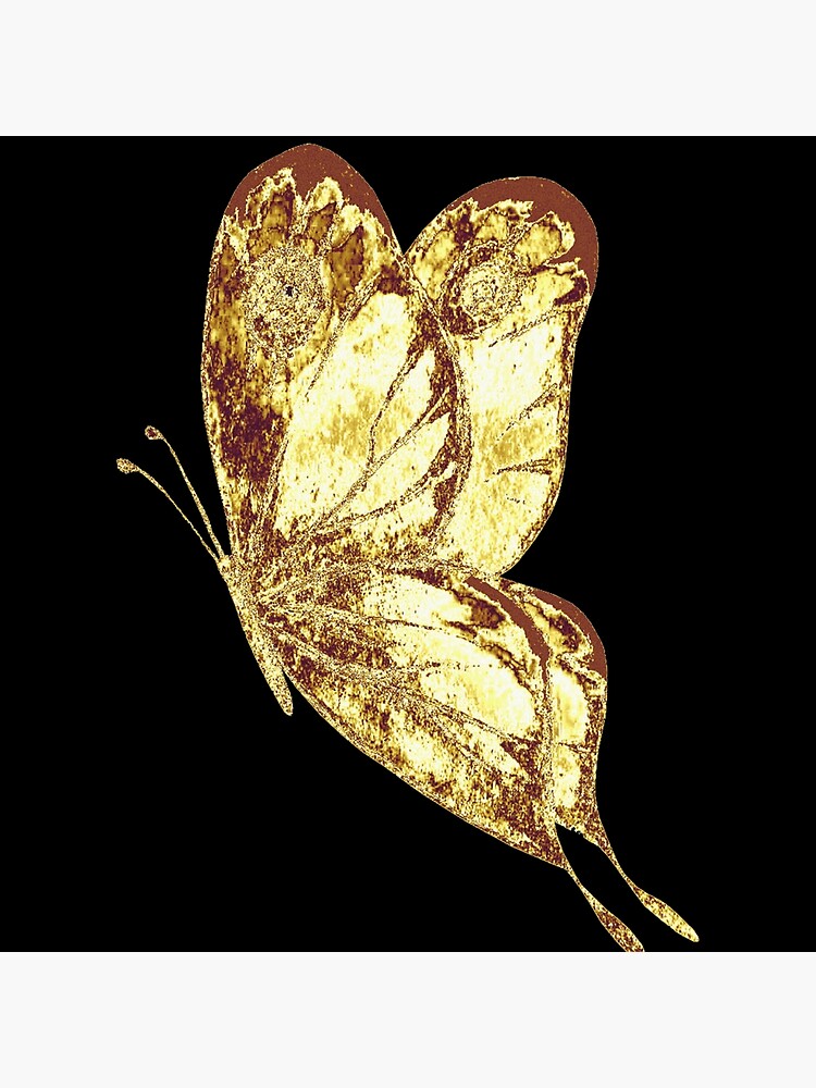 Gold Butterflies Collection, Gold Glitter Butterfly By Old Continent Design
