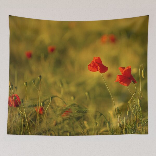 Item preview, Poppies in a Barley Field designed and sold by Redheadwonders.