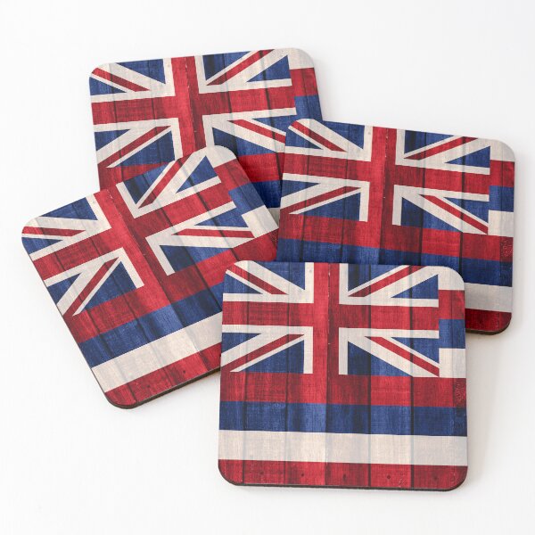 Item preview, Wood flag State of Hawaii designed and sold by Dr-Pen.