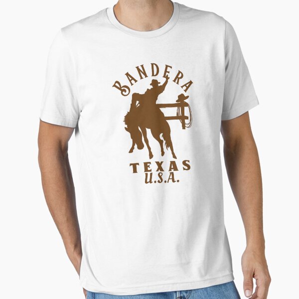Artikel-Vorschau von Brown Bandera Texas Rodeo Rider, designt und verkauft von WesternLocales.