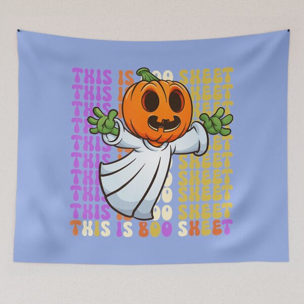 Item preview, This Is Boo Sheet Ghost Pumpkin  designed and sold by thelittleleaf.