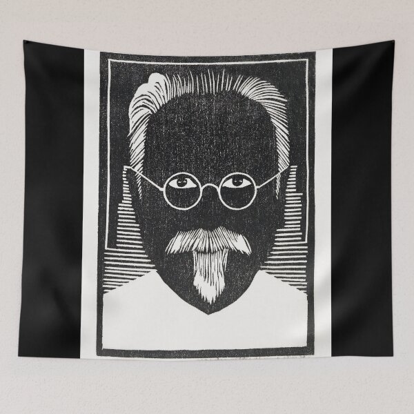 Item preview, Self–portrait with glasses and goatee (Zelfportret met bril en sik) by Samuel Jessurun de Mesquita designed and sold by ComedieHumaine.