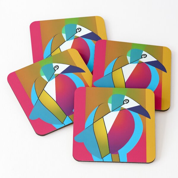 Item preview, Simplistic, colourful bird  designed and sold by Hilary Thwaites.