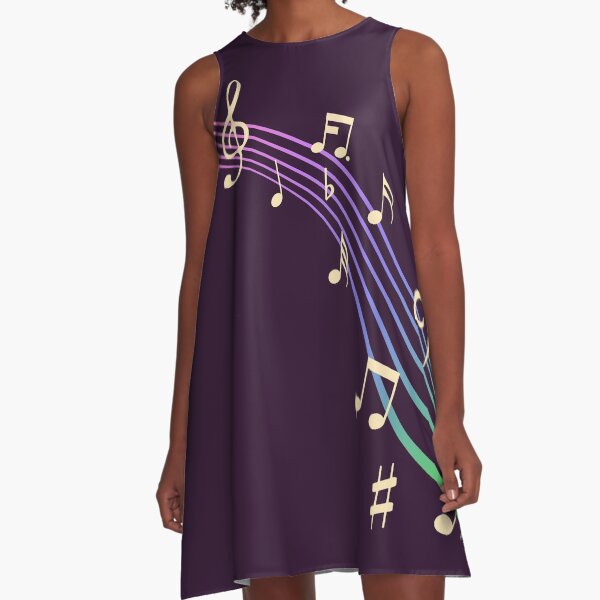 Musical rainbow A-Line Dress