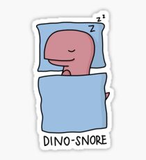 'Dino-Snore' Illustration Sticker