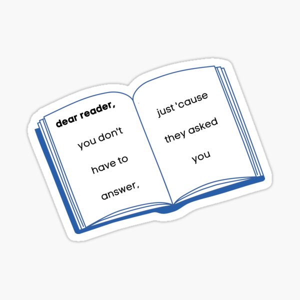 Item preview, dear reader designed and sold by redwhiteandrae.