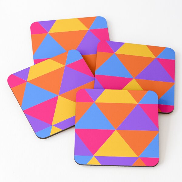 Item preview, Colorful Triangles Pattern designed and sold by SN-DesignShop.