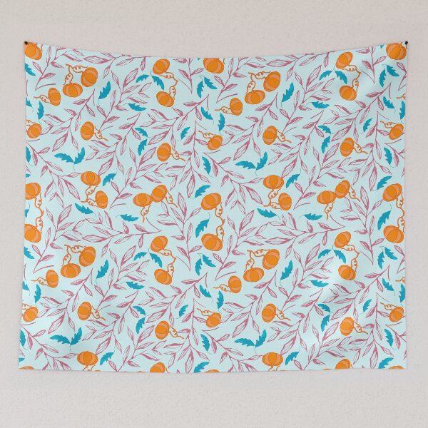 Item preview, Pumpkin Falls - Light Blue designed and sold by JaselviiStudio.