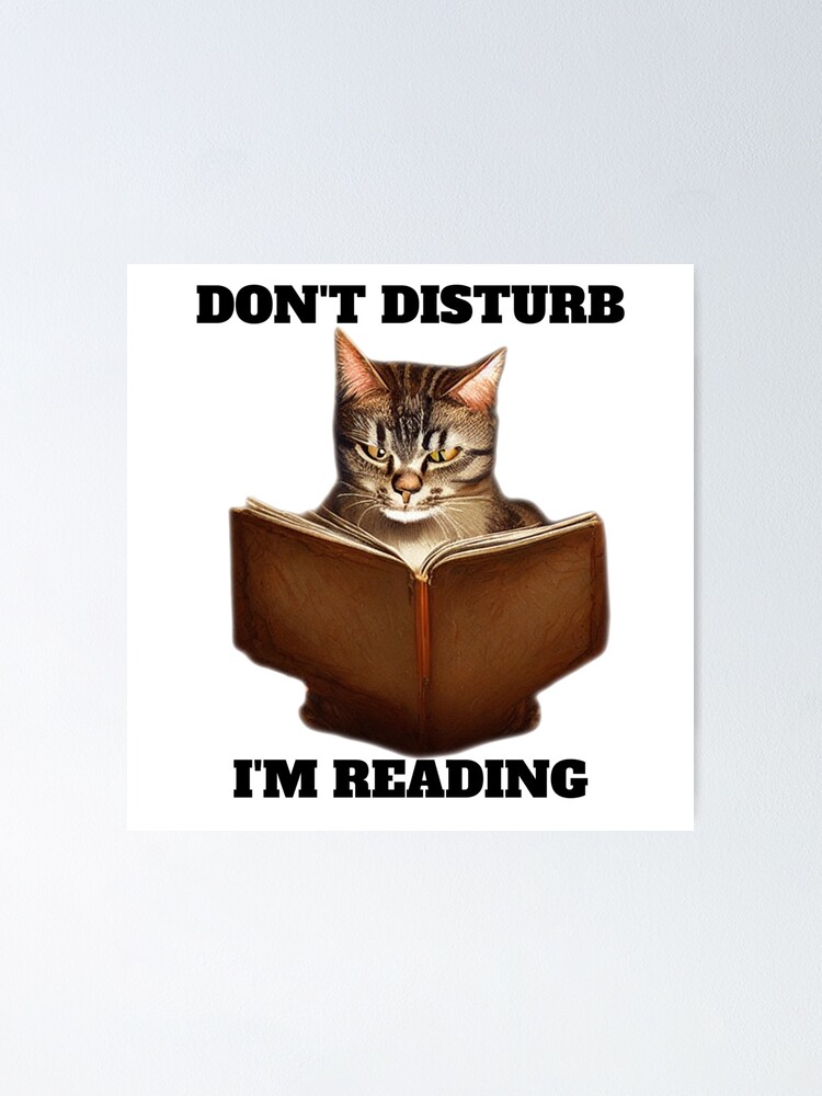 Poster for Sale avec l'œuvre « Les chats adorent lire 2024 » de l'artiste  happymeldcovers