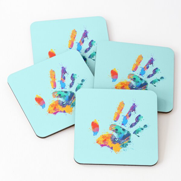 Item preview, Colorful hand print, abstract designed and sold by zeljana0504.