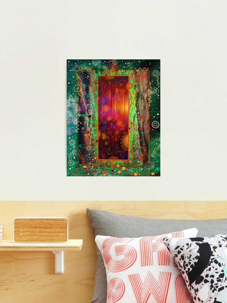 The Coloured Door of Time Surreal Trippy Digital Art