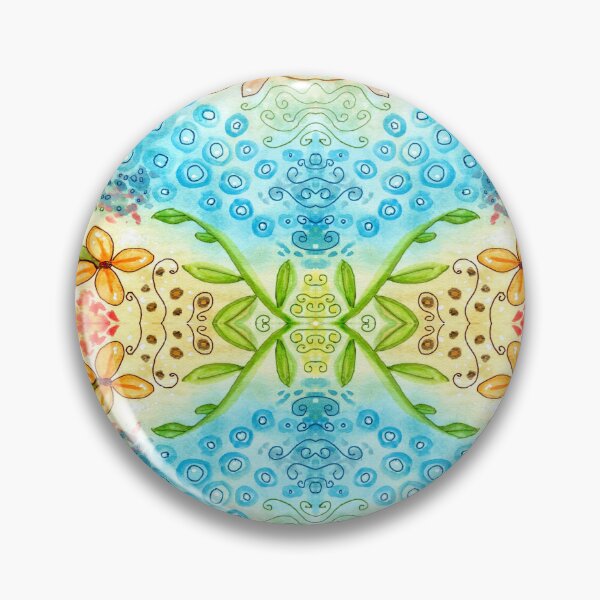 Item preview, Multicolor Watercolor Design 282 flower abstract designed and sold by artbylucie.