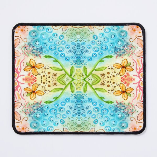 Item preview, Multicolor Watercolor Design 282 flower abstract designed and sold by artbylucie.