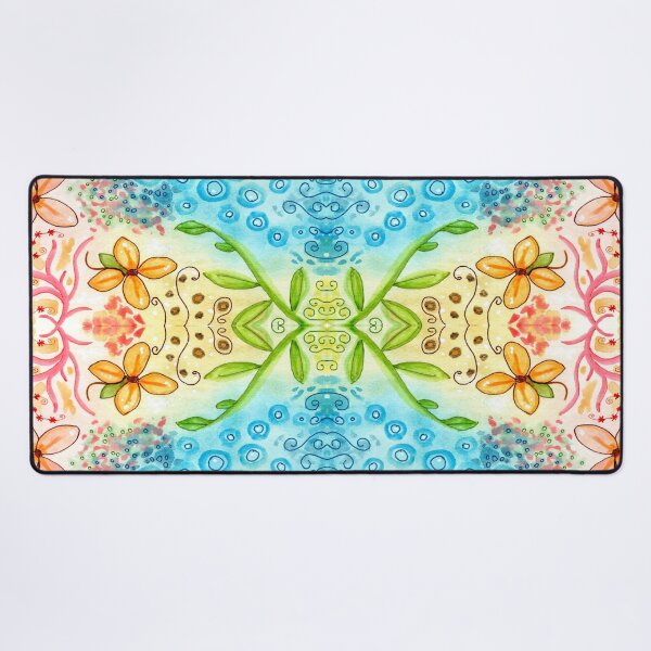 Item preview, Multicolor Watercolor Design 282 flower abstract designed and sold by artbylucie.