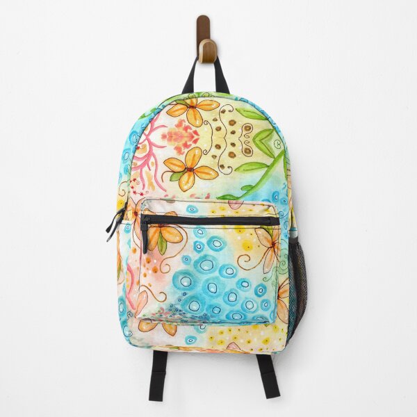 Item preview, Multicolor Watercolor Design 282 flower abstract designed and sold by artbylucie.