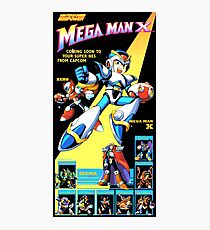 Mega Man X Restored Nintendo Power Poster Photographic Print