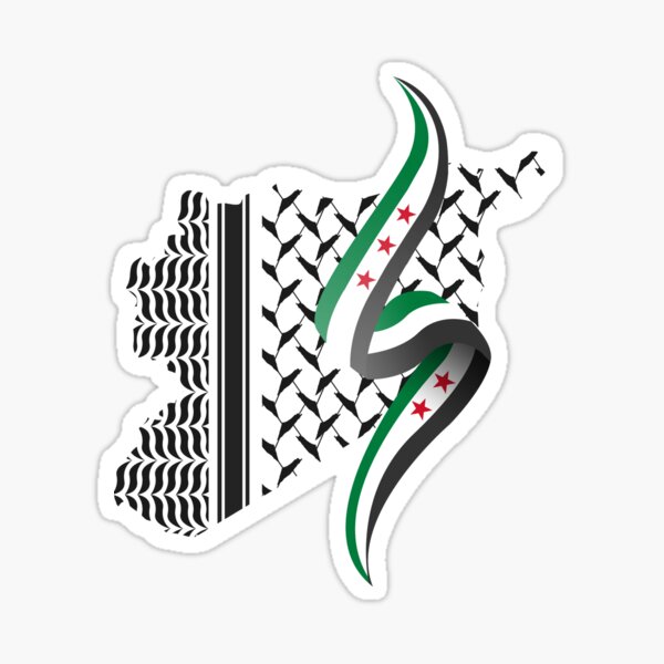 Syria Flag Stickers for Sale | Redbubble