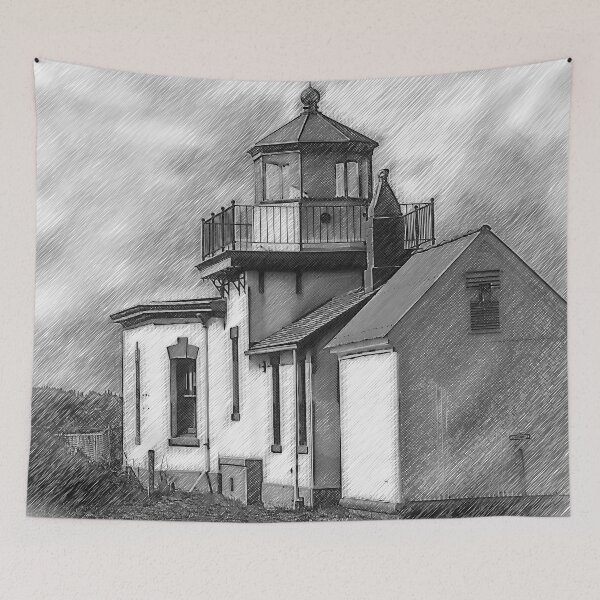 Item preview, West Point Lighthouse Sketched designed and sold by KirtTisdale.