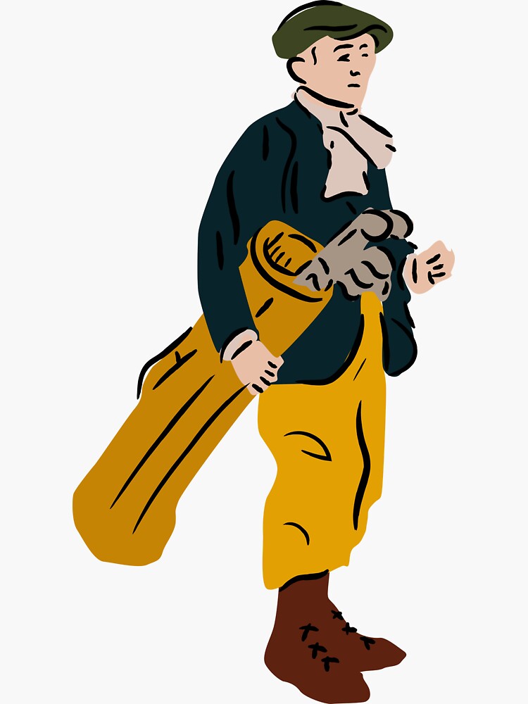 "Golf Caddy (Golf Series) " Sticker for Sale by AnsonsDesign Redbubble