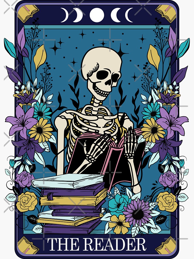 Thumbnail 3 of 3, Sticker, The reader designed and sold by pnkpopcorn.
