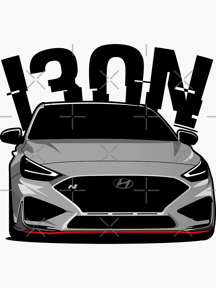 Hyundai i30N Pre Facelift  Sticker for Sale by Louiseove