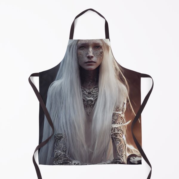 Item preview, Goddess woman warrior with white hair. designed and sold by Maniock.