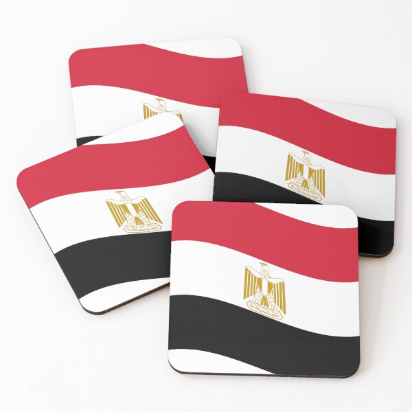 Item preview, Wavy Egyptian National Flag   designed and sold by EgyptConnection.