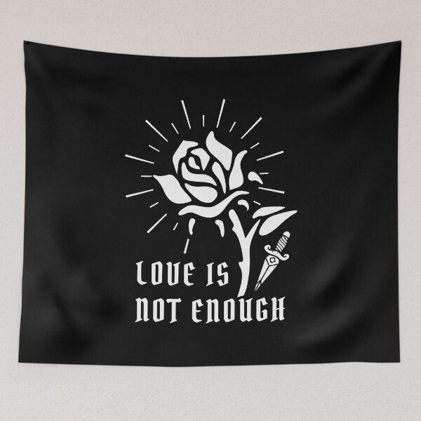 Item preview, Love is not enough quote - rose and dagger designed and sold by yoshra.