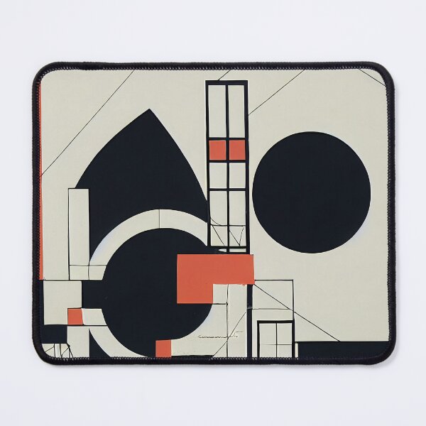 Item preview, Bauhaus Black Red Design Inspired by Bauhaus Dessau Style designed and sold by KOTOdesign.
