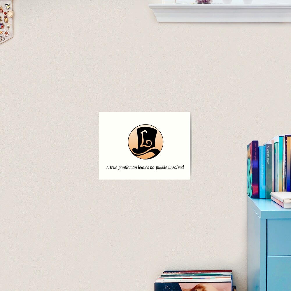 Professor Layton Logo Art Print