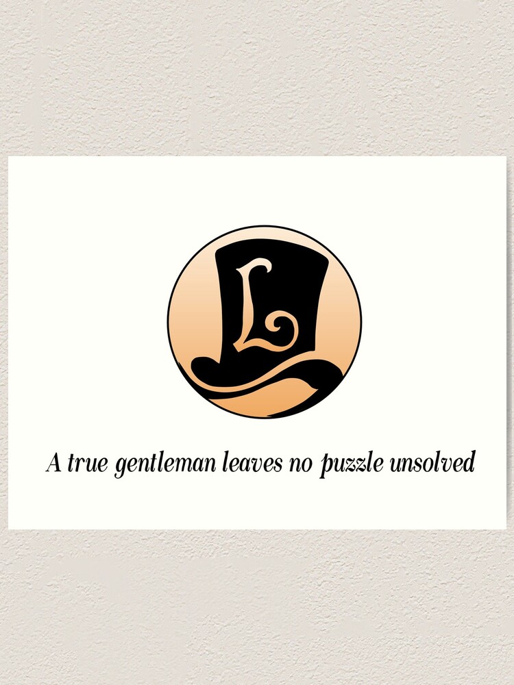 Alternate view of Professor Layton Logo Art Print