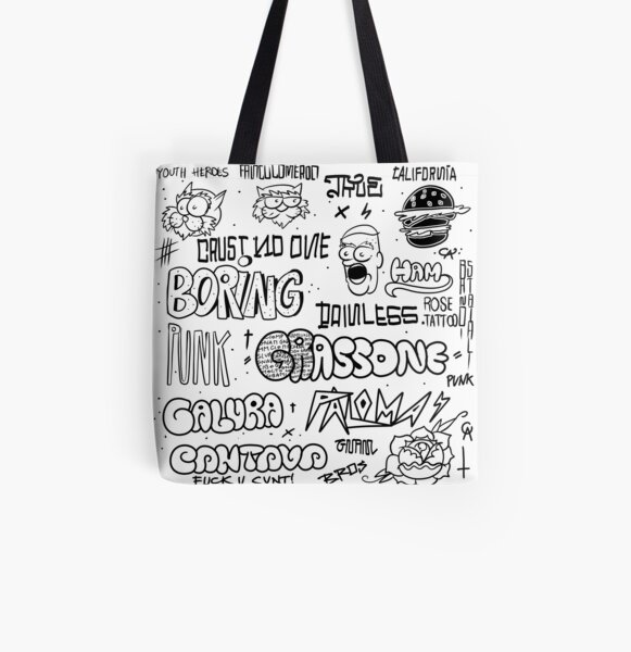 Traditional graffiti flash set - 90s All Over Print Tote Bag