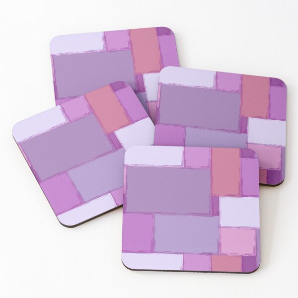 Item preview, Sketchy Purple Boxes Half-Drop Repeat 5748 designed and sold by Art in My Loft.