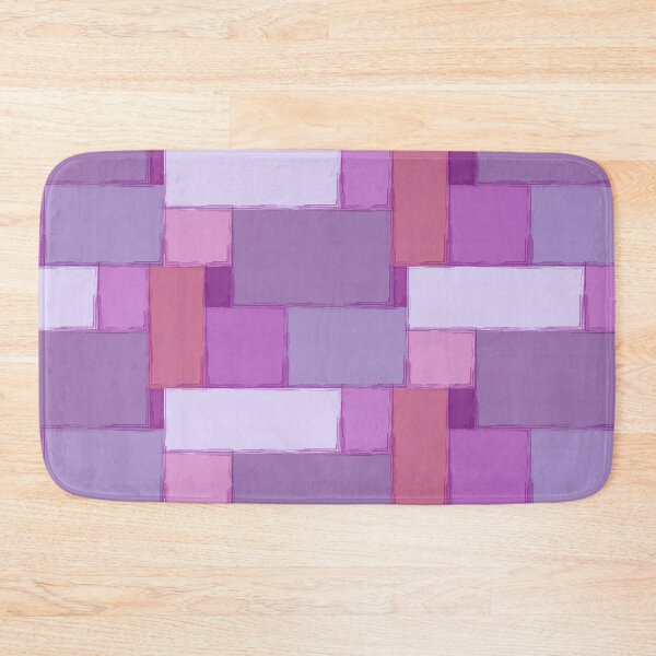 Item preview, Sketchy Purple Boxes Half-Drop Repeat 5748 designed and sold by Art in My Loft.