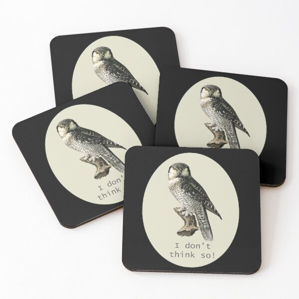 Item preview, Scowling owl - I don't think so! designed and sold by Lacebark.