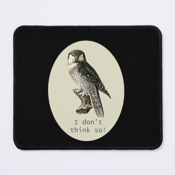 Item preview, Scowling owl - I don't think so! designed and sold by Lacebark.