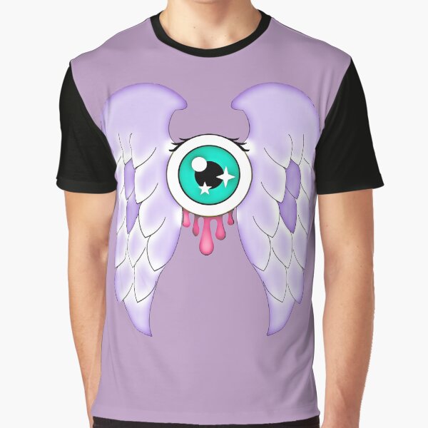 Pastel Goth | Winged Eye | Purple Graphic T-Shirt