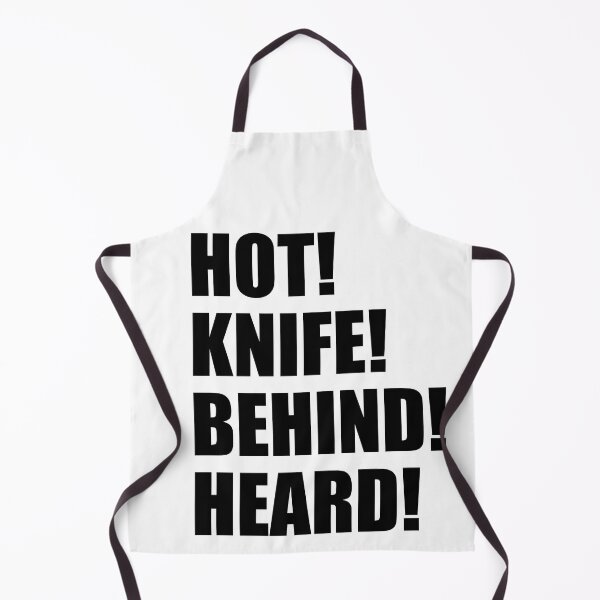 Item preview, HOT KNIFE BEHIND HEARD Kitchen Culinary Pastry Chef Funny Design designed and sold by PuddleMart.